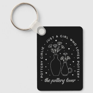 Pottery lovers girl keychain
