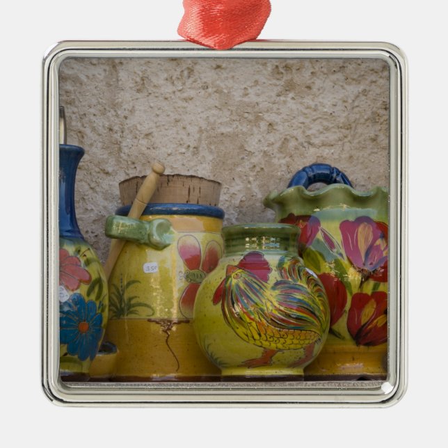 Pottery, Moustiers-Sainte-Marie, Provence, Metal Ornament (Front)