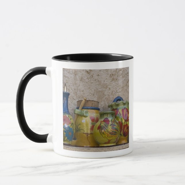 Pottery, Moustiers-Sainte-Marie, Provence, Mug (Left)