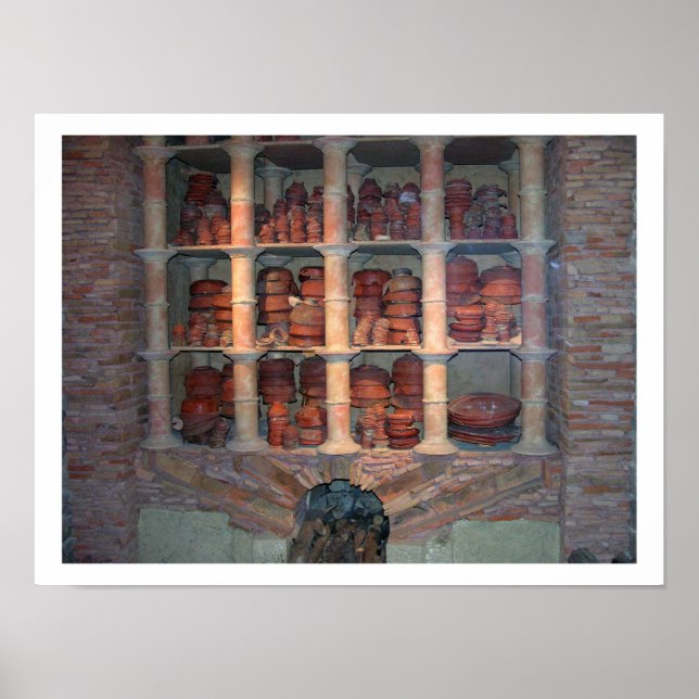 Pottery oven from Graufesenque, c.150 BC (photo) Poster (Front)