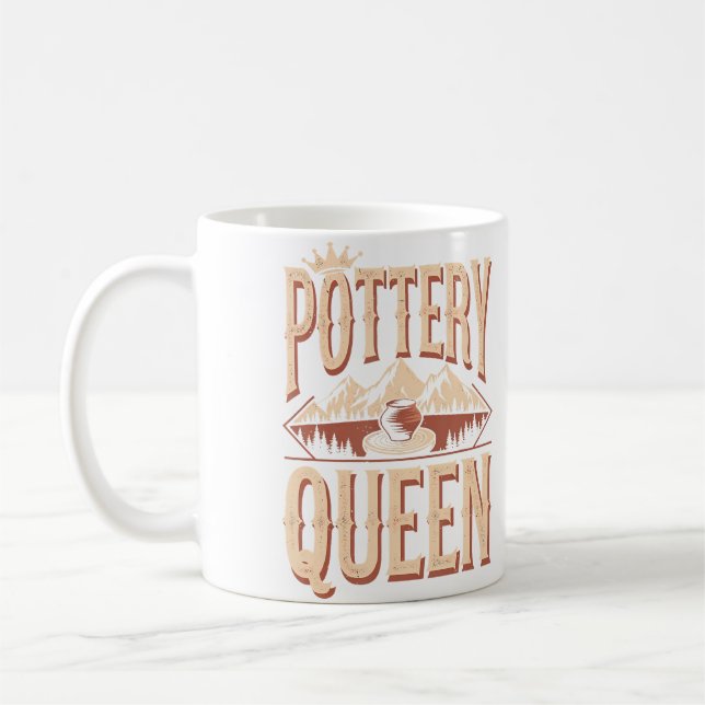 Pottery Queen Coffee Mug (Left)