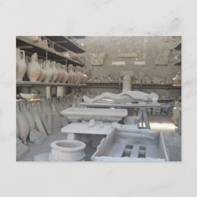 Pottery Room in Pompeii Postcard (Front)