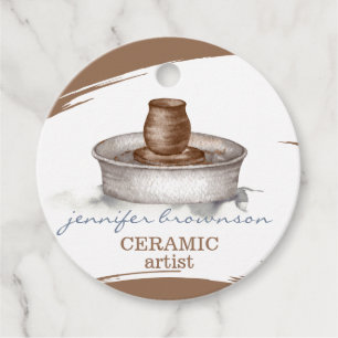 Pottery Studio Favour Tags