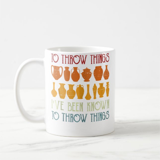 Pottery Throw Things For A Ceramic Lover Pottery Coffee Mug (Left)