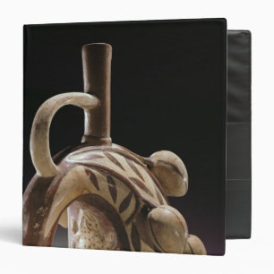 Pottery vessel of a frog climbing a cocoa tree binder