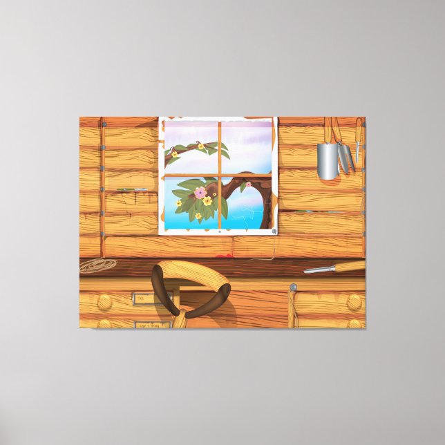 Potting Shed Canvas Print (Front)