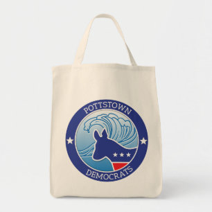 Pottstown Democrats Wave Grocery Tote Bag