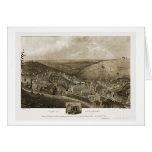 Pottsville, carte panoramique de PA - 1922