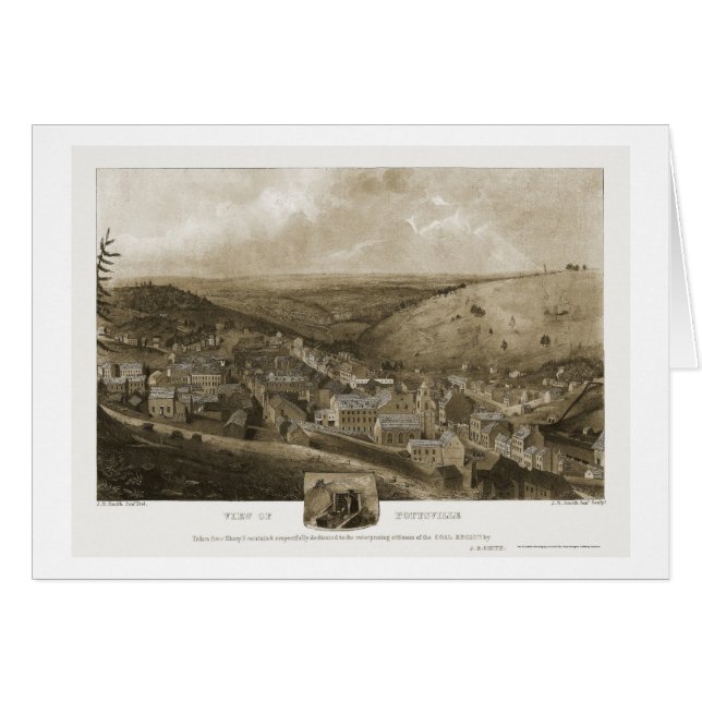 Pottsville, PA Panoramic Map - 1922 (Front Horizontal)