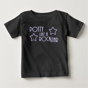Potty Like a Rock Star Baby T-Shirt