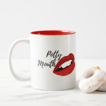 Potty Mouth Mug Red Interior