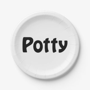 Potty Paper Plate