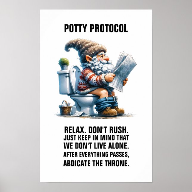 POTTY PROTOCOL POSTER (Front)