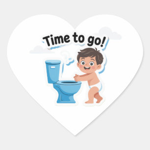 Potty Time Kids Stickers For boys