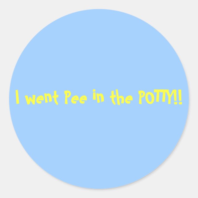 Potty training stickers (Front)