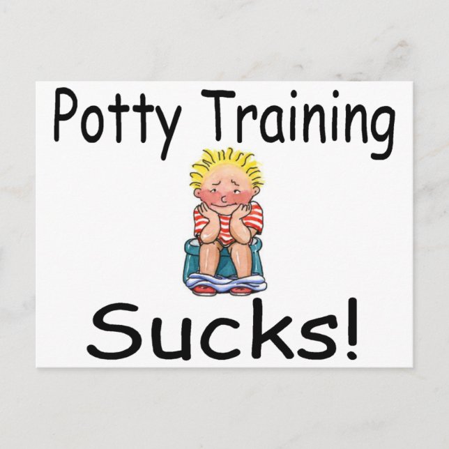 Potty Training Sucks Postcard (Front)