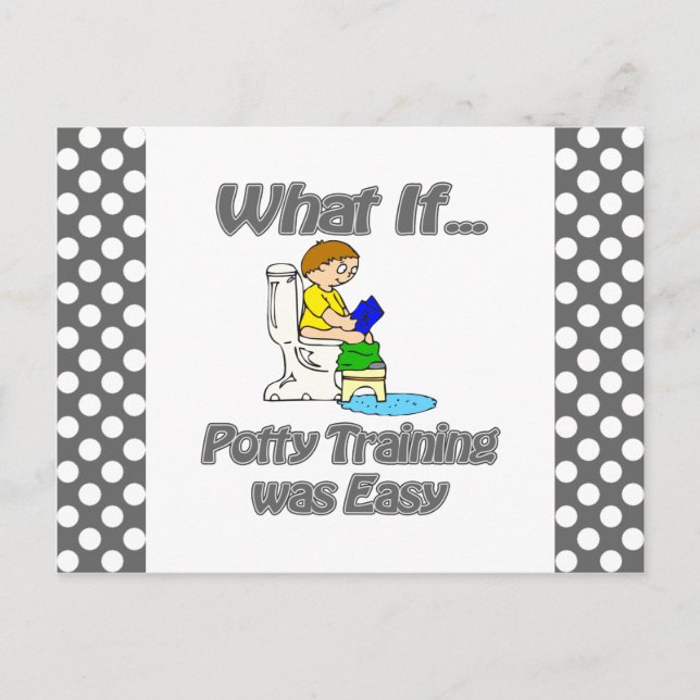 Potty Training was Easy Postcard (Front)