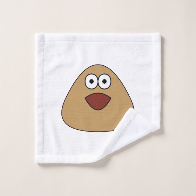 Pou Excité - Serviette Visage (Gant de toilette)