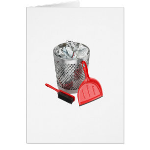 Poubelle et pelle à  poussière de déchets