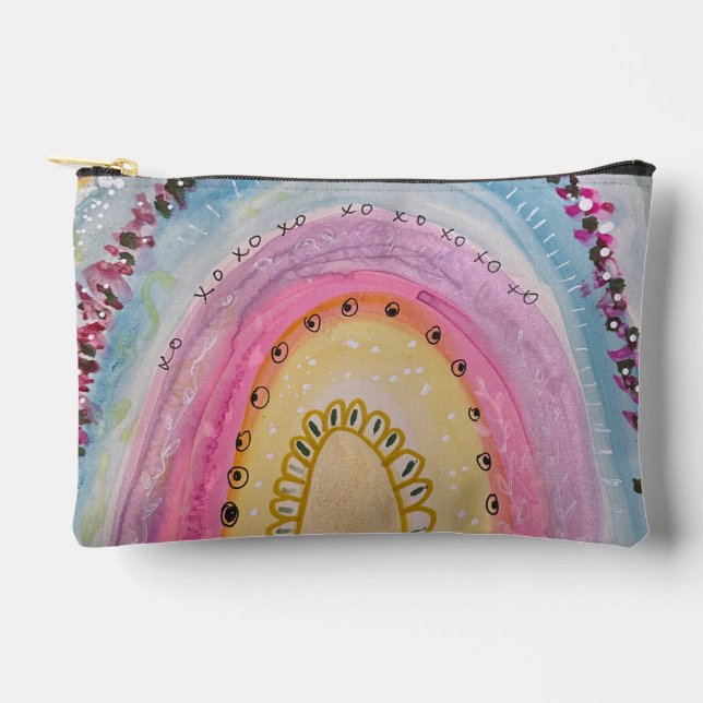 Pouch with original art - portal abstract (Front)