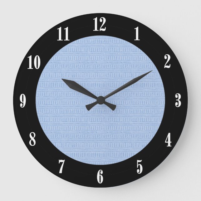 Poudre Bleu et Noir horloge murale moderne (Recto)