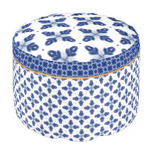 Motif bleu de cottage
