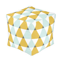 Motif géométrique moderne Mint Jaune Triangles