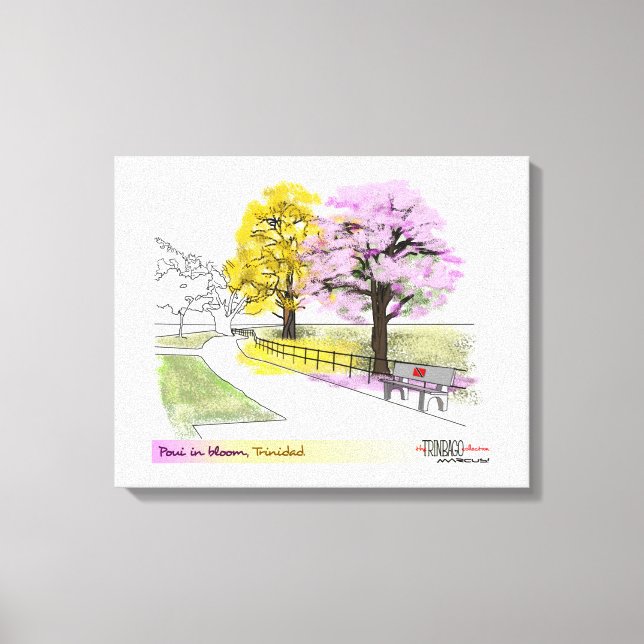 Poui in Bloom Canvas Print (Front)