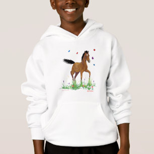 Poulain et sweatshirt à capuchon équestre de