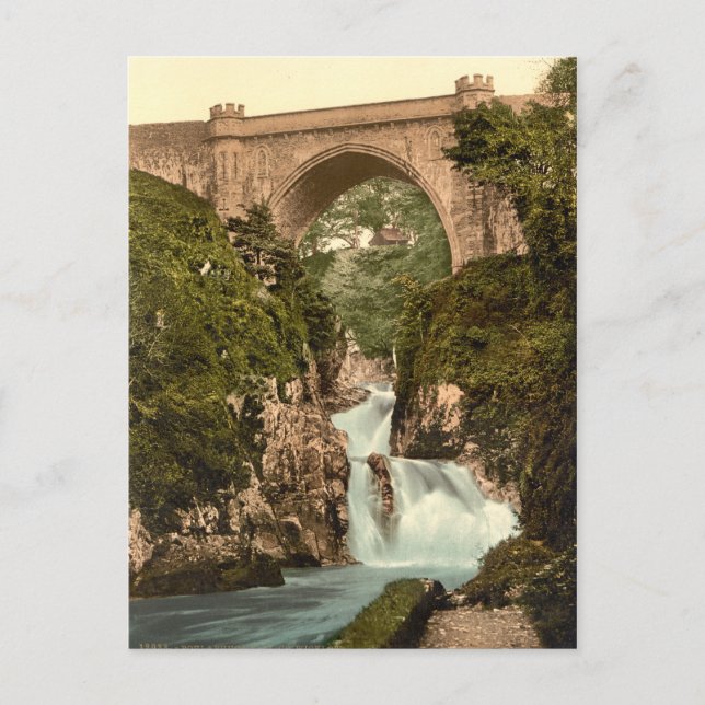 Poulaphouca Falls, County Wicklow Postcard (Front)