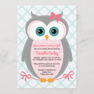 Poule des invitations pour les douches pour les fi