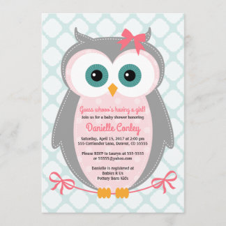 Poule des invitations pour les douches pour les fi