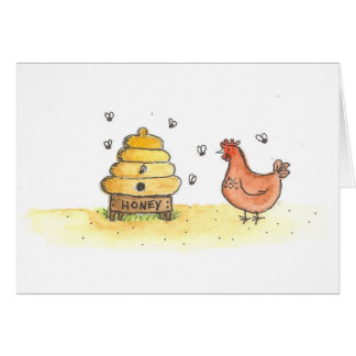 Poule et ruche