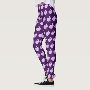 Poule Polka Dot Silhouette Lapin Lapin Leggings