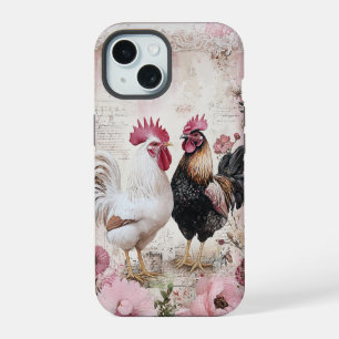 Poule Poulet Rose Shabby
