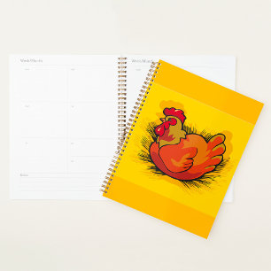 Poule sur nid Ferme lumineuse Poulet de basse-cour