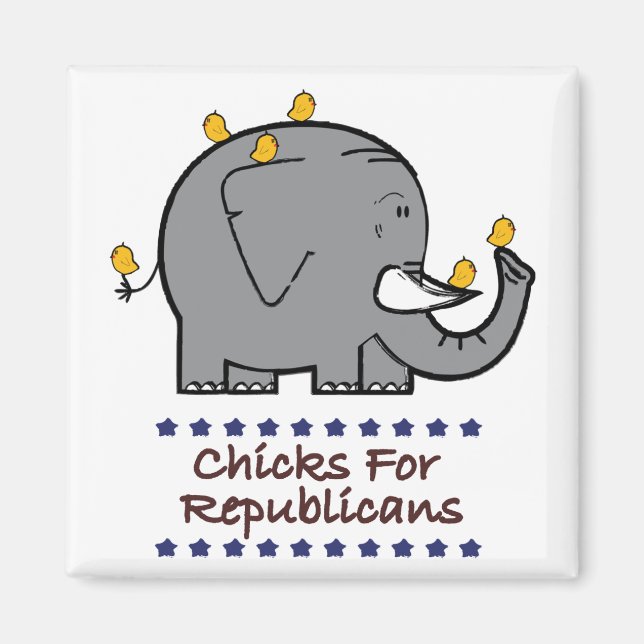 poules pour aimant républicain (Devant)