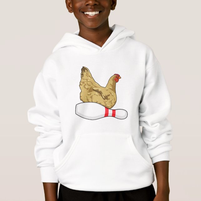 Poulet au Bowling avec épingle de Bowling (Devant)