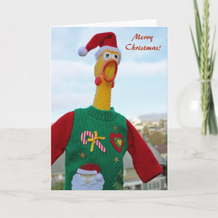 Poulet Dans Une Vilaine Carte De Voeux Sweater De 