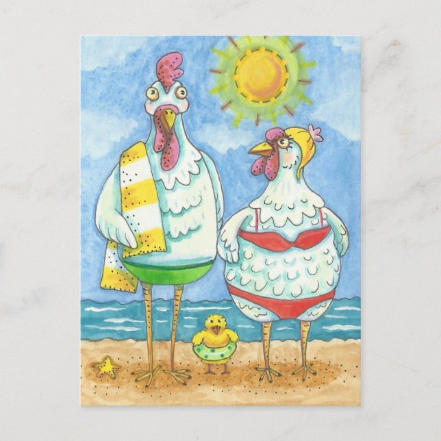 POULET DE LA MER, CARTE POSTALE FAMILIALE (Devant)
