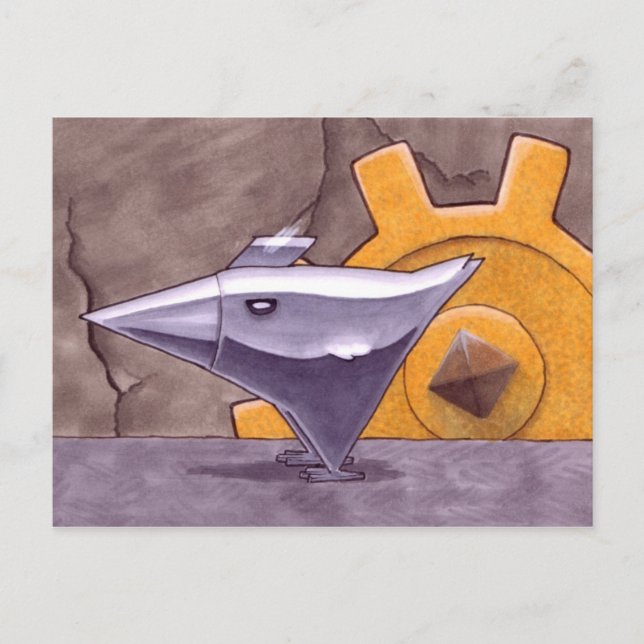 Poulet de Metal carte postale (Devant)