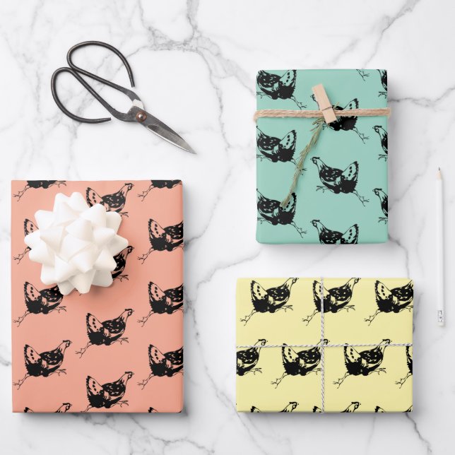 Poulet En Cours De Conception Feuilles De Papier E (Recto)