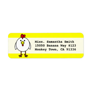 Poulet heureux mignon