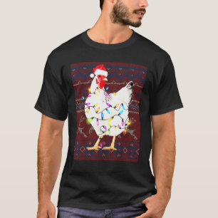 Poulet Lumières de Noël Sweat Ugly Amour de Poulet