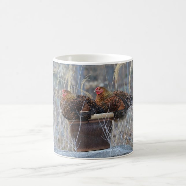 Poulets Aimer Pots Fleurs Mug (Centre)