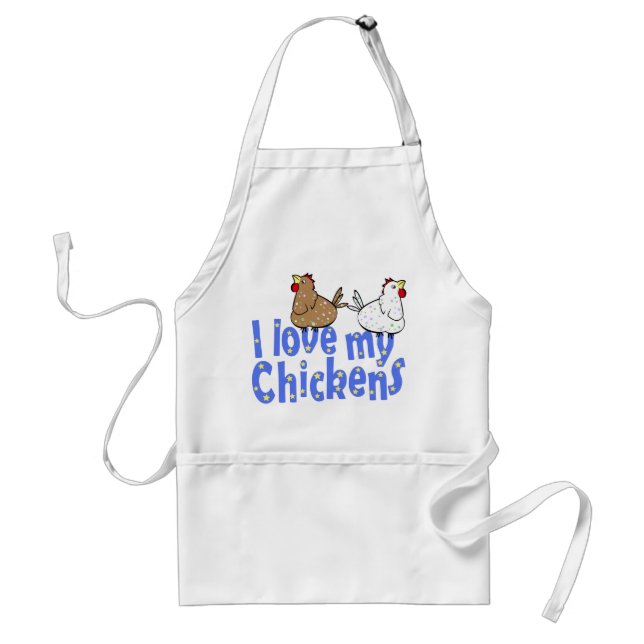 Poulets d'amour - tablier (Devant)