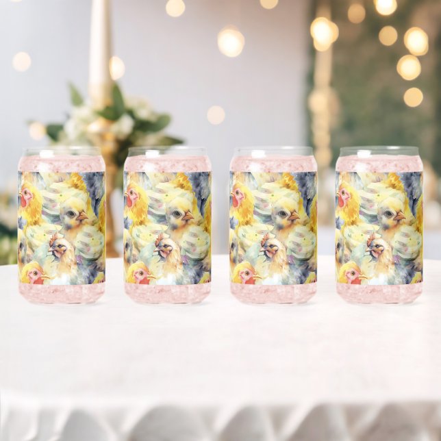 Poulets De Ferme. Poulet aquarelle (Insitu (Mariage))