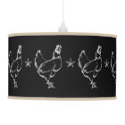 Poulets et étoiles vintages Imprimer Lampe Pendent