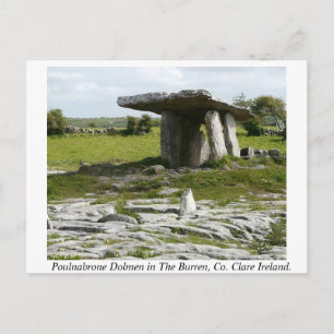 Poulnabrone Portal Tomb, Burren, Clare, Ireland Postcard