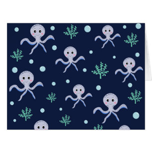 Poulpe sous la mer motif pour enfants